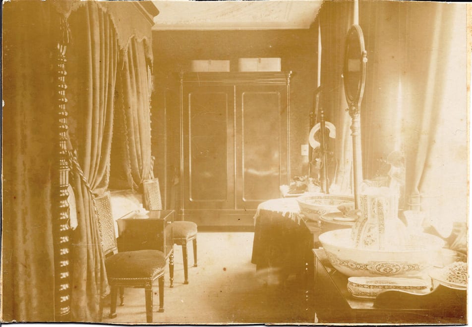 De slaapkamer van Anna Henriette Wolterbeek op "Valkenburg".