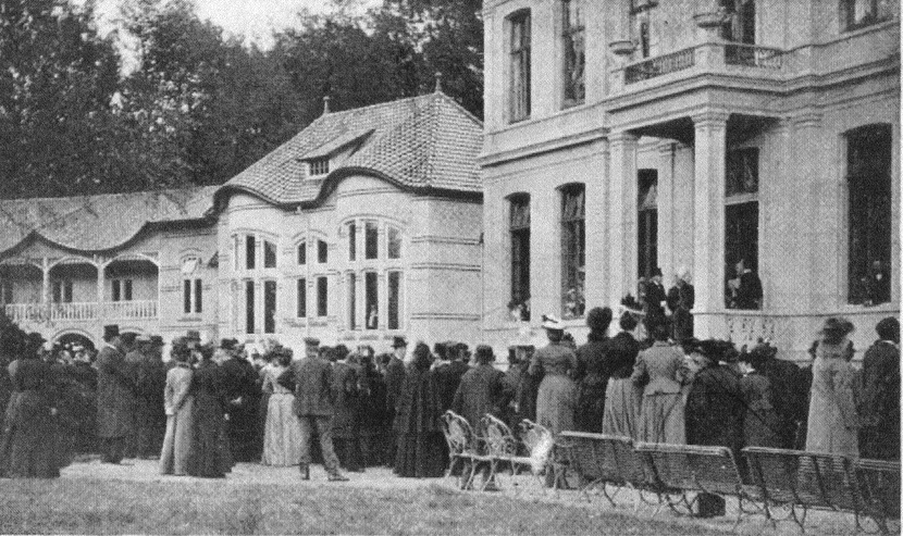 De opening van het sanatorium op 26 oktober 1901.