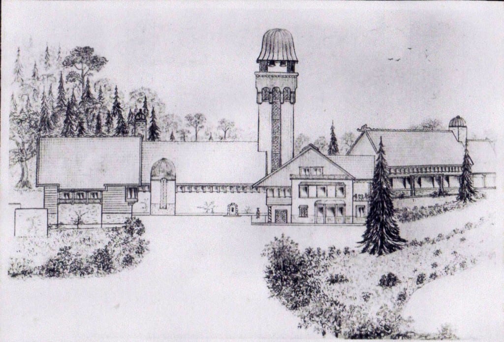 De tekening van het Jagershuis als door Driessen genoemd.
